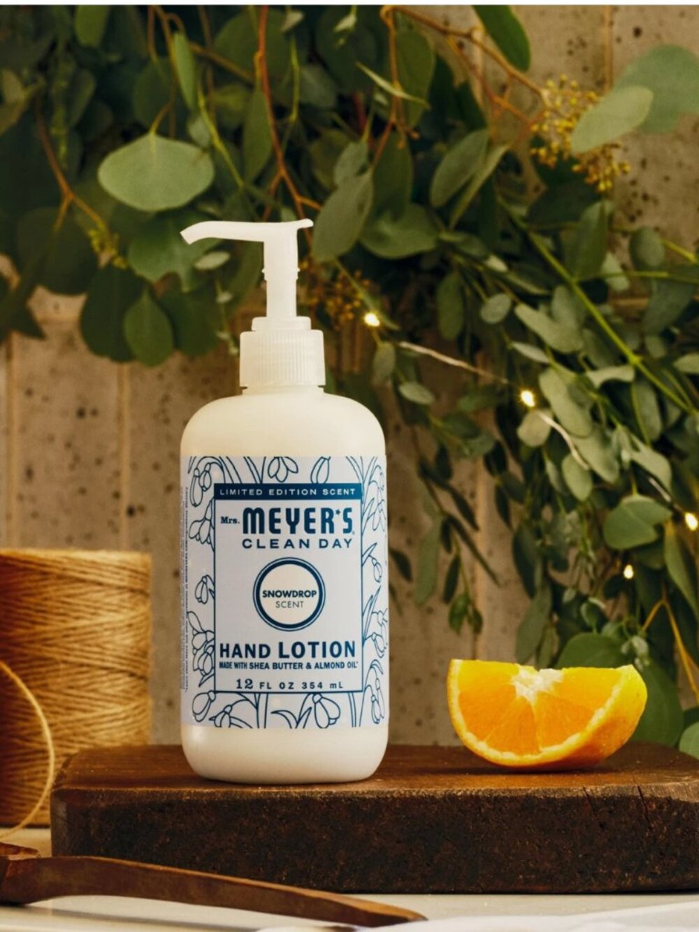 Mrs. Meyers Clean Day Hand Lotion Snowdrop Scent 12 Ounce Bottle